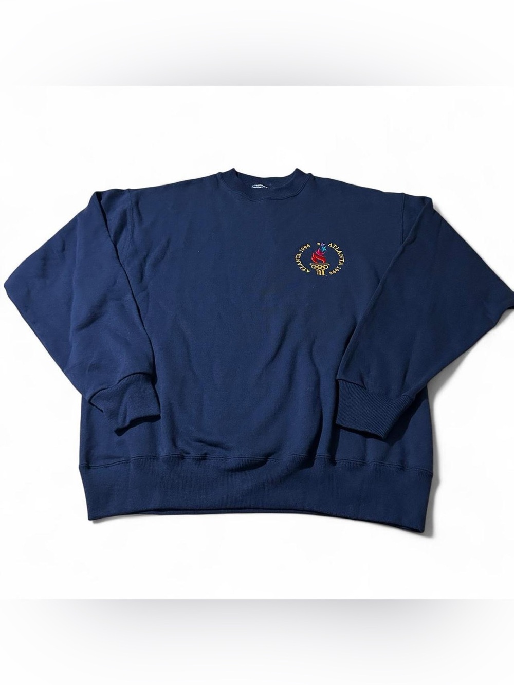 Vintage 90s Champknit Hanes 1996 Atlanta Olympics Sweatshirt Large